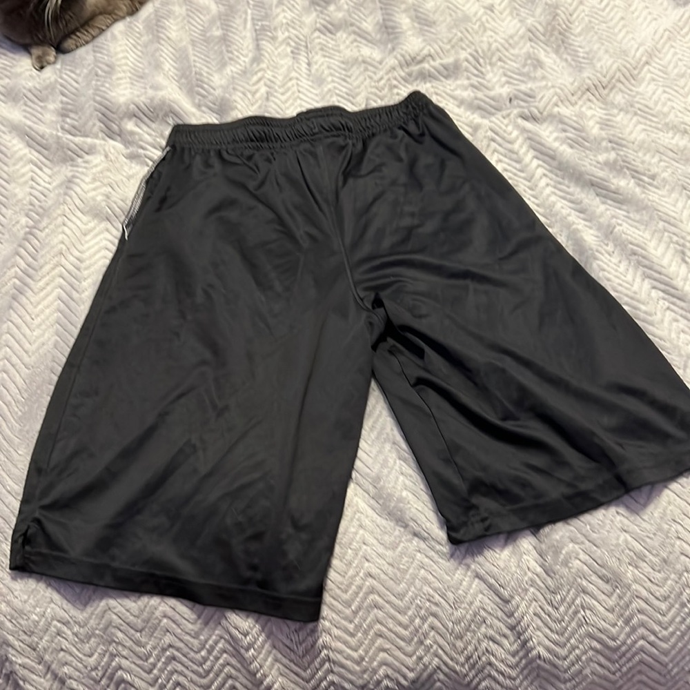 Boys Youth Black Under Armor Athletic Shorts